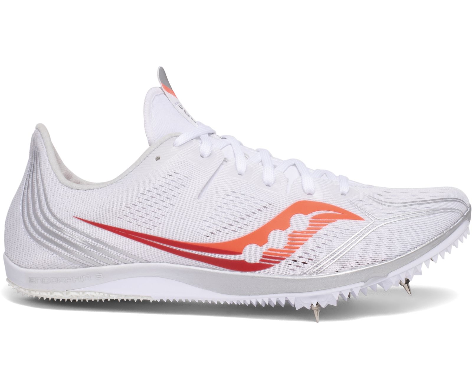 Women's Saucony Endorphin 3 Running Shoes White / Red | Singapore 108RVDW